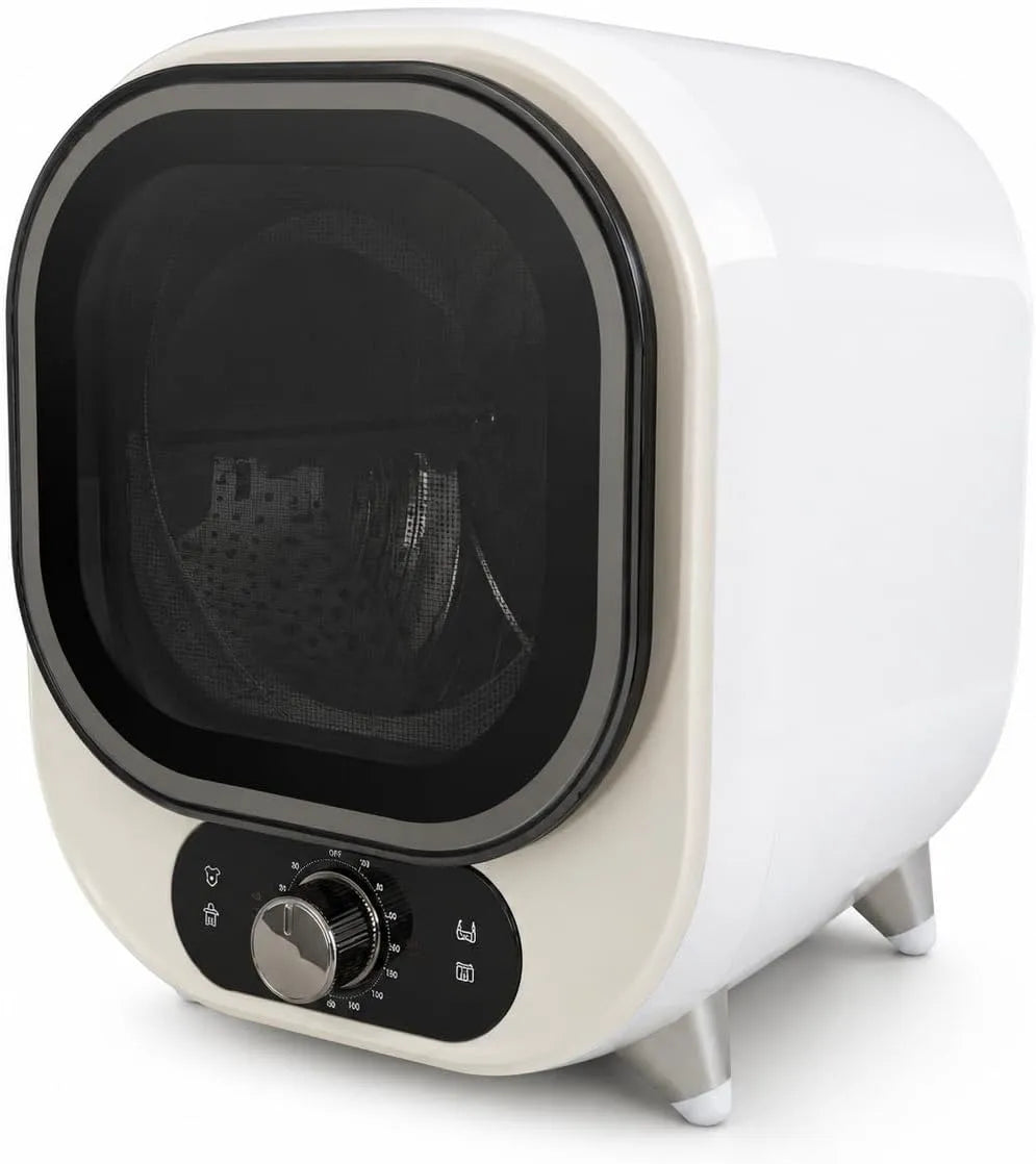 Asciugatrice, 5 kg, portatile, bianco, con funzione centrifuga, design ventilato a risparmio energetico, per piccoli spazi