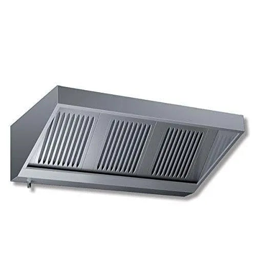 Cappa aspirante, cappa da cucina, montaggio a parete, professionale, acciaio inox, 260x70x45H, SNACK con motor cm