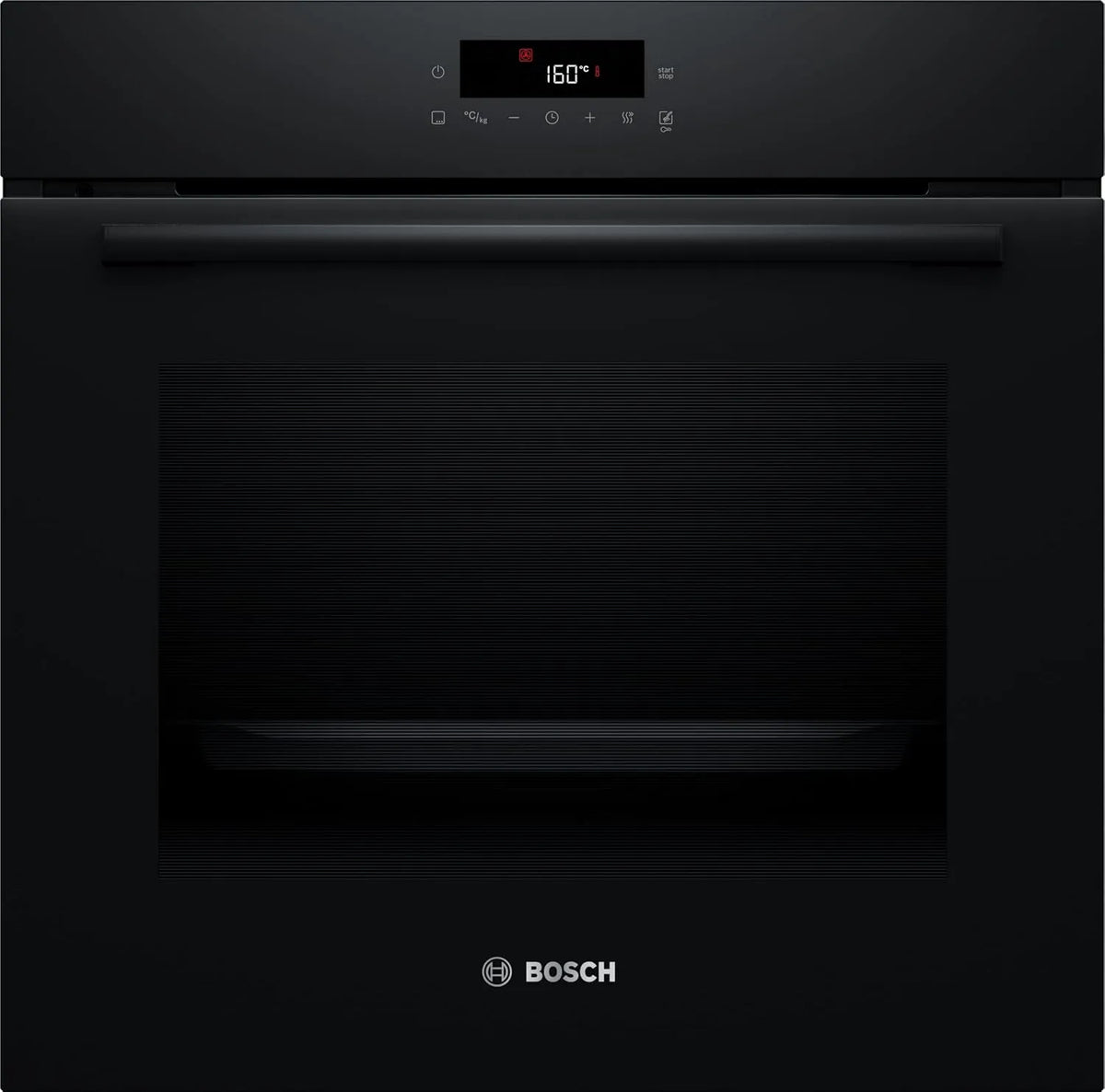 Bosch serie 2 HBA571BB4 Forno elettrico, 60 x 60 cm, 71 L, 10 programmi, da incasso, touch, effetto 3D, nero, aria calda 3D, 71 litri, autopulizia
