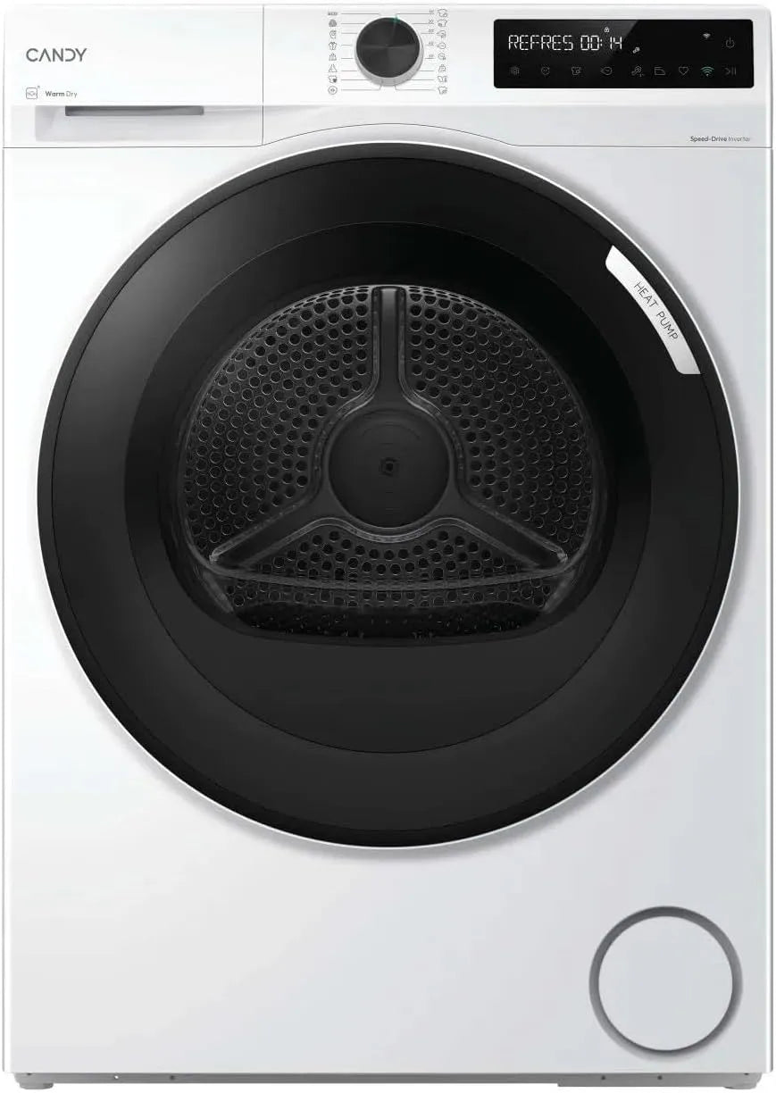 Candy 9N3BX-S Asciugatrice, 9 kg, bianco, Candy Asciugatrice Pompa di Calore 9 kg Bianco ProDry 500