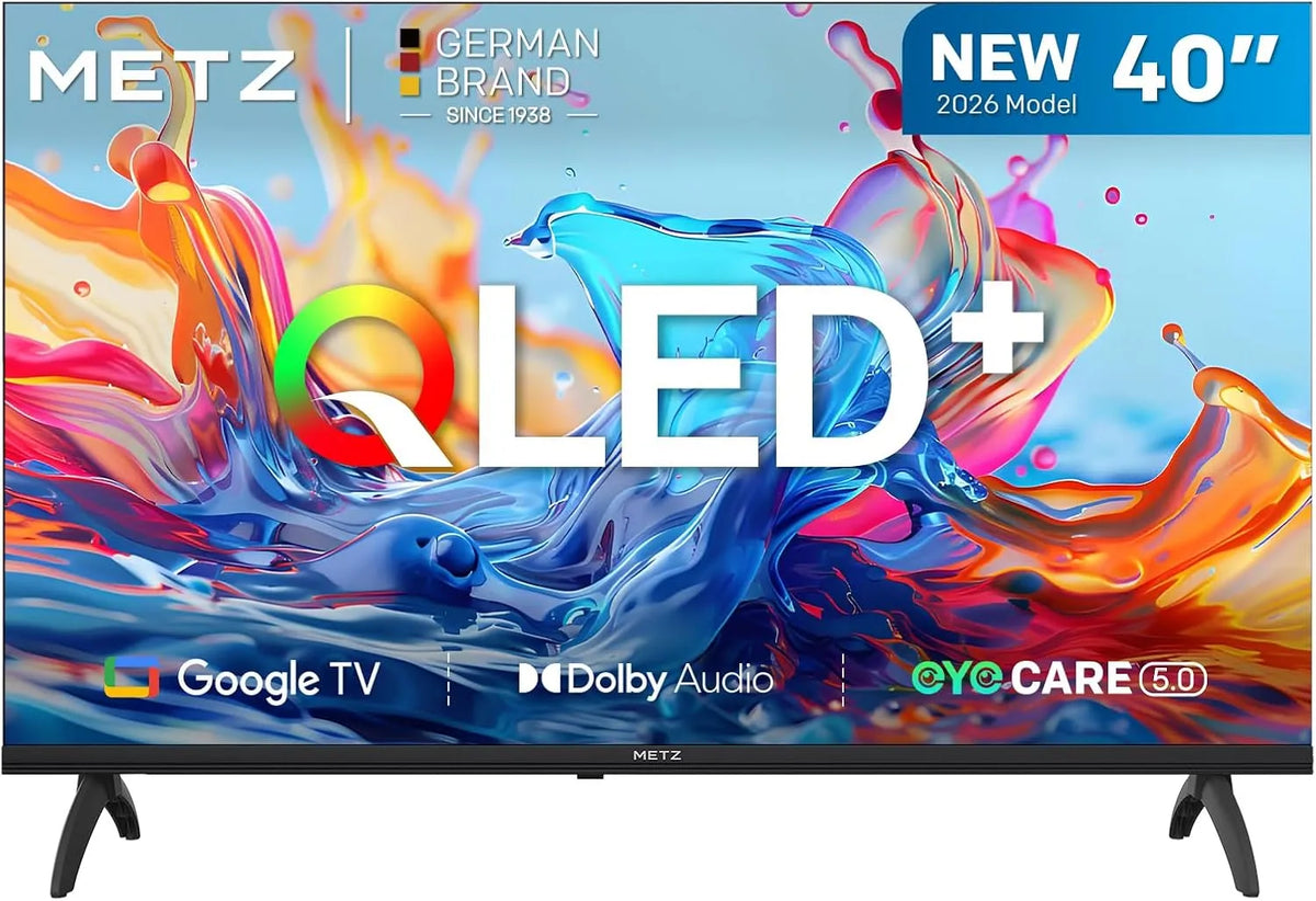 Google Main10 1.5GB Smart TV, 40 pollici, televisore, QLED, HDR, audio Dolby, Bluetooth, 1 EyeCare DVB-T/T2, S2 Ci+ HEVC, 40MQH7000Y, RAM Upgrade