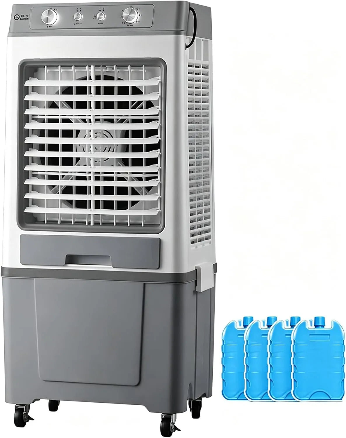 Condizionatore, portatile, oscillazione, Condizionatore Portatile Raffrescatore Evaporativo Oscillazione 120° Rapido