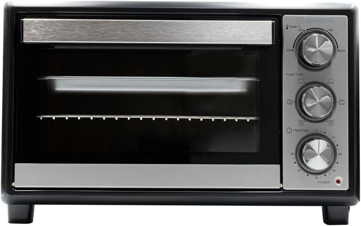 Forno elettrico, 48 L, timer, rivestimento antiaderente, Timer 60 min, Temperatura fino a 230°, teglia e sollevatore griglia inclusi, doppio vetro
