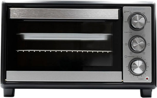 Forno elettrico, 48 L, timer, rivestimento antiaderente, Timer 60 min, Temperatura fino a 230°, teglia e sollevatore griglia inclusi, doppio vetro