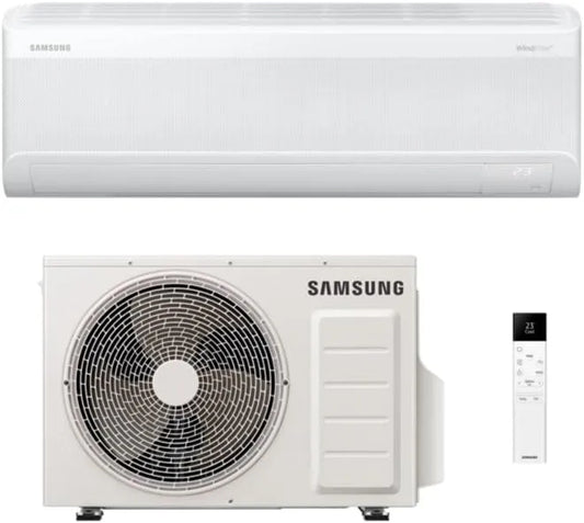 Samsung R32 AR70F12CAAWNEU+AR70F12CAAWXEU Condizionatore, Wi-Fi, SmartThings, 12000 BTU, WindFree Elite S2, GAS, WiFi, Climatizzatore Monosplit in