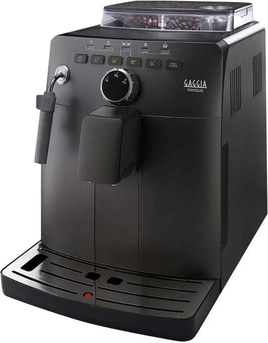 Macchina da caffè automatica, 2 L, 1850 W, Gaggia HD8749/01, nero, 15 bar, 100% Made in Italy, per Espresso e Cappuccino, 1850W, 2L, Caffè in Grani