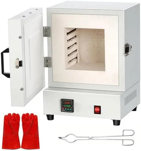 Forno elettrico, 2000 W, 2 zone di temperatura, ceramiche e progetti fai da te, temperatura massima 150 °C, compatto, per la creazione di gioielli