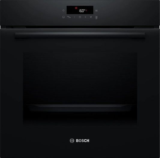 Bosch serie 2 HBA571BB4 Forno elettrico, 60 x 60 cm, 71 L, 10 programmi, da incasso, touch, effetto 3D, nero, aria calda 3D, 71 litri, autopulizia