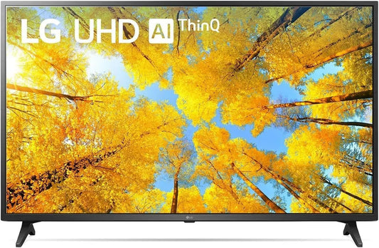 Google 43UQ75006LF Smart TV, 43 pollici, televisore, 4K UHD, webOS, Wi-Fi, Google Assistant, Alexa e Siri, Processore α5 Gen 5, WebOS 22, Filmmaker