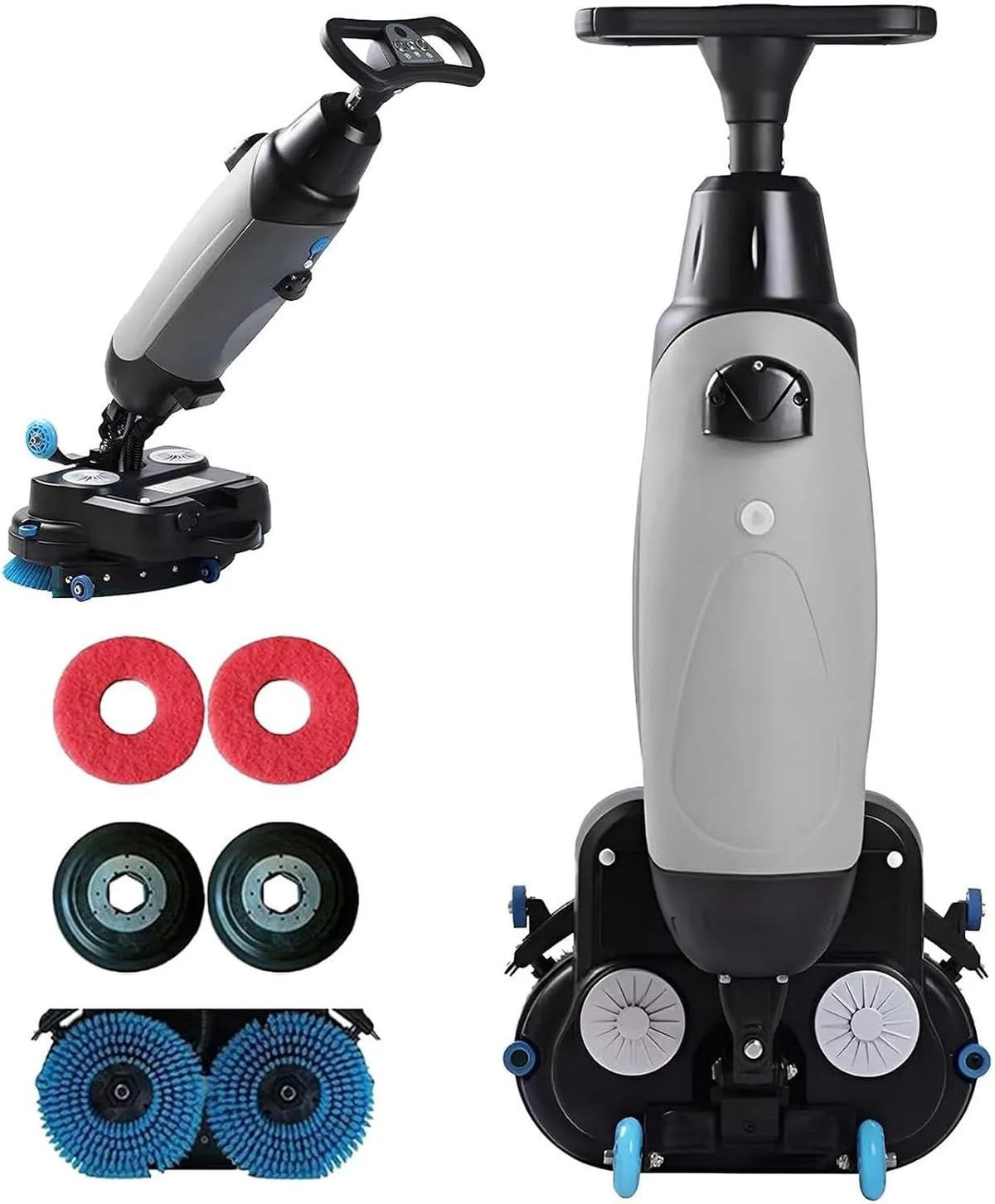 Lavasciuga, 43 Cm, lavatrice, asciugatrice, professionale, 240 Giri, Min, Lucidatrice E Pulitrice per Pavimenti Multifunzione, Pulizia Profonda di