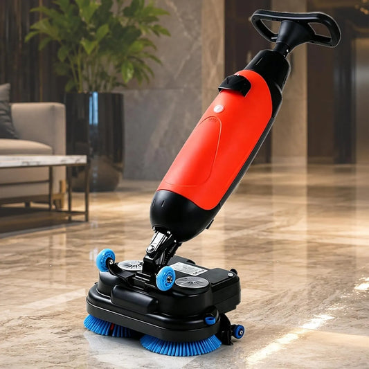 Lavasciuga, 17 pollici, lavatrice, asciugatrice, professionale, rosso, Lavasciuga Pavimenti Elettrica 17'