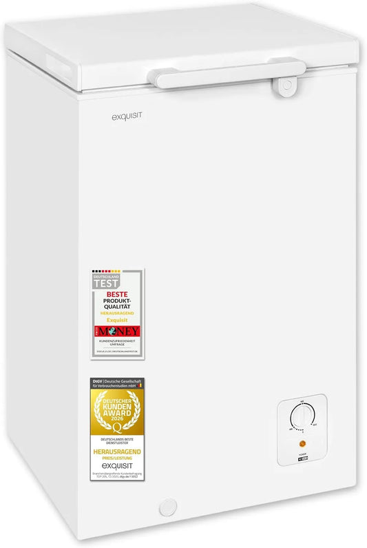 Exquisit GT5100-010E Congelatore, vano congelatore, freezer verticale, bianco