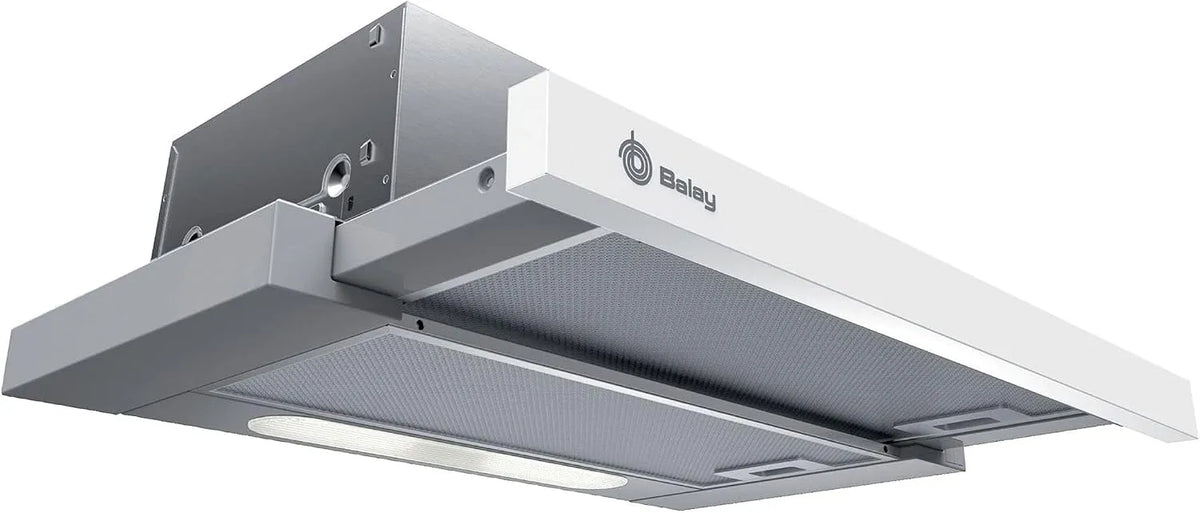Cappa aspirante, 300 m3/h, cappa da cucina, Balay 3BT262MB, bianco, semincassato