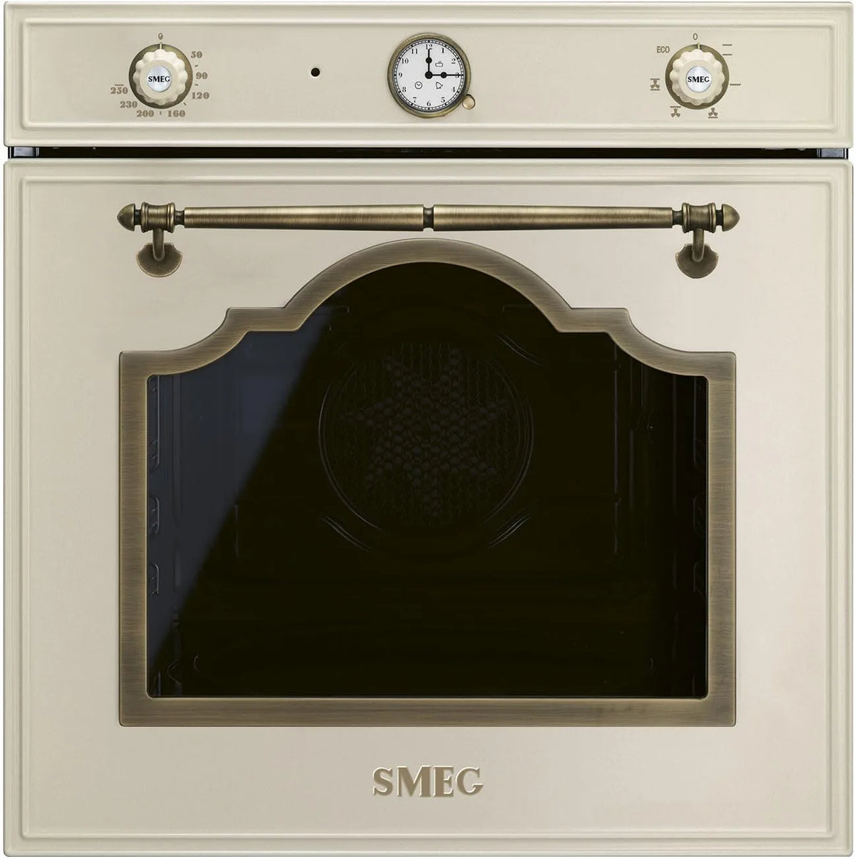 Smeg Sf67c1po Forno elettrico, 60cm, da incasso, Smeg Forno Incasso Ventilato Cortina 60cm Panna Sf67c1po