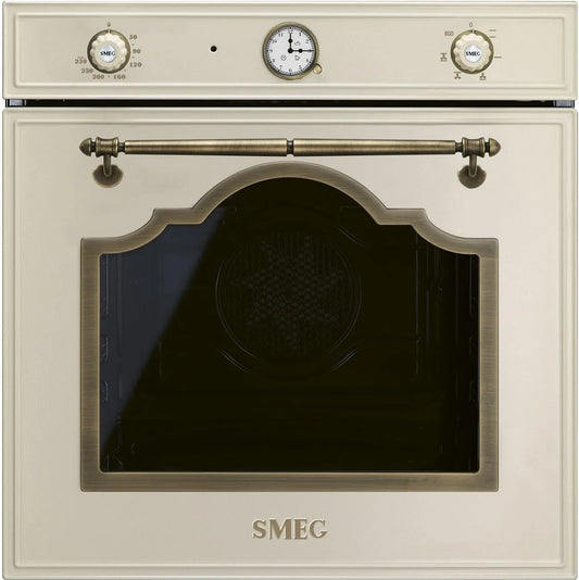 Smeg Sf67c1po Forno elettrico, 60cm, da incasso, Smeg Forno Incasso Ventilato Cortina 60cm Panna Sf67c1po