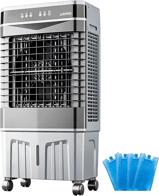 Condizionatore, portatile, oscillazione, Condizionatore Portatile Raffrescatore Evaporativo Oscillazione 120° Potente