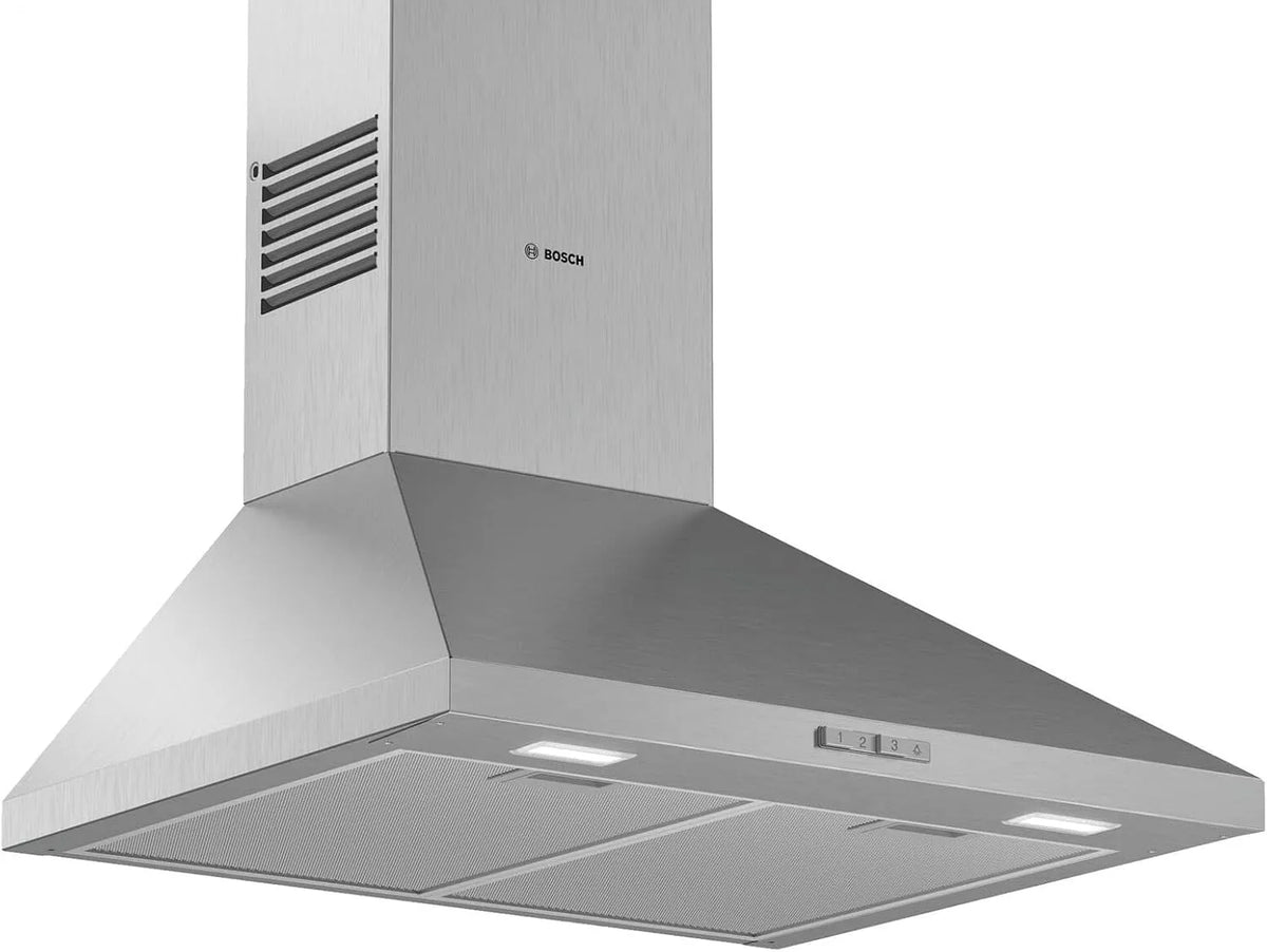 Bosch DWP66BC50 Cappa aspirante, 570 m3/h, cappa da cucina, montaggio a parete, acciaio inox