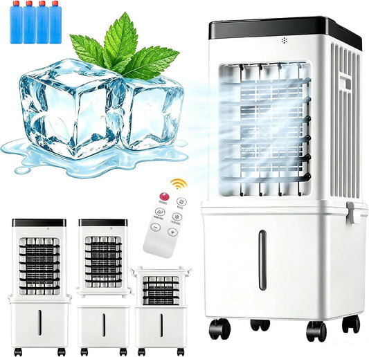Condizionatore, portatile, 3 velocità, Ventilatore Con Telecomando 3 Velocità, Condizionatore Portatile Senza Tubi