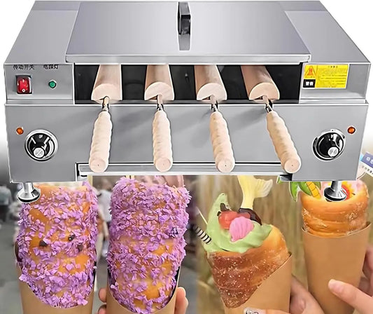 Forno elettrico, 3000 W, professionale, Macchina per Cake Pop Ungherese, Griglia per Coni Gelato, Forno A Camino per Pane E Torte per Deliziosi Snack