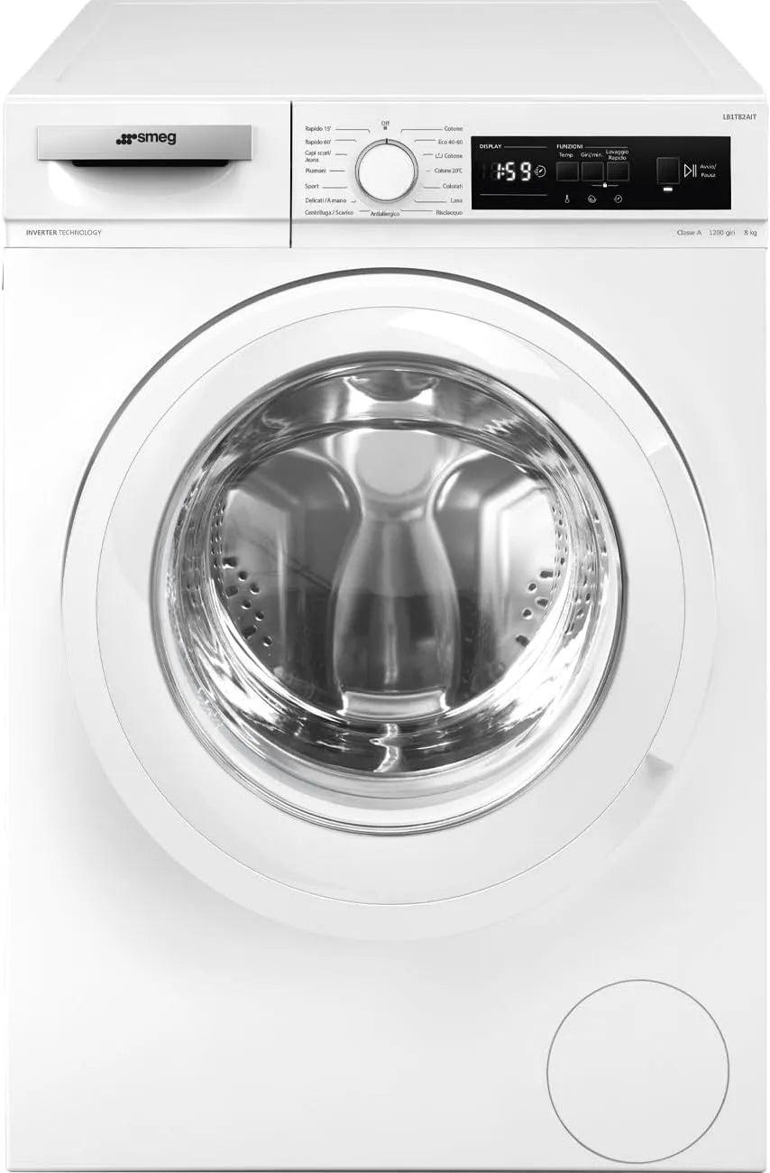 Lavatrice LB1T82AIT, 8 kg, classe energetica E, libera installazione, 1200 giri, Carica Frontale