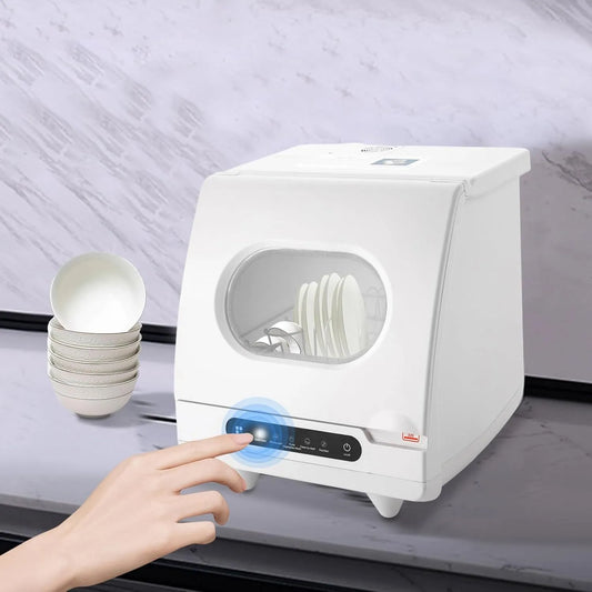 Lavastoviglie, 50 Hz, 800 W, 220 V, portatile, display digitale, per campeggio, cucina, dormitori