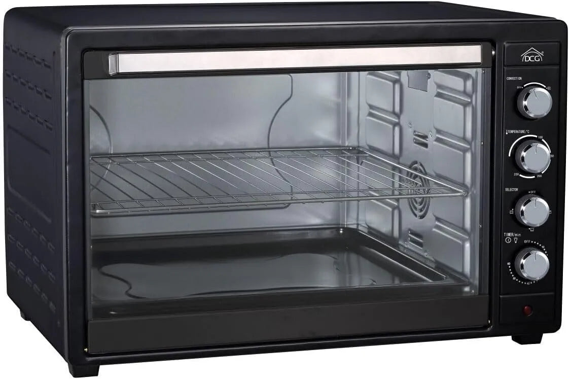 Forno elettrico MB9880, 80 L, FORNO MULTIFORNO ELETTRICO VENTILATO 80 LITRI CON TEGLIA E GRIGLIA DCG MB9880