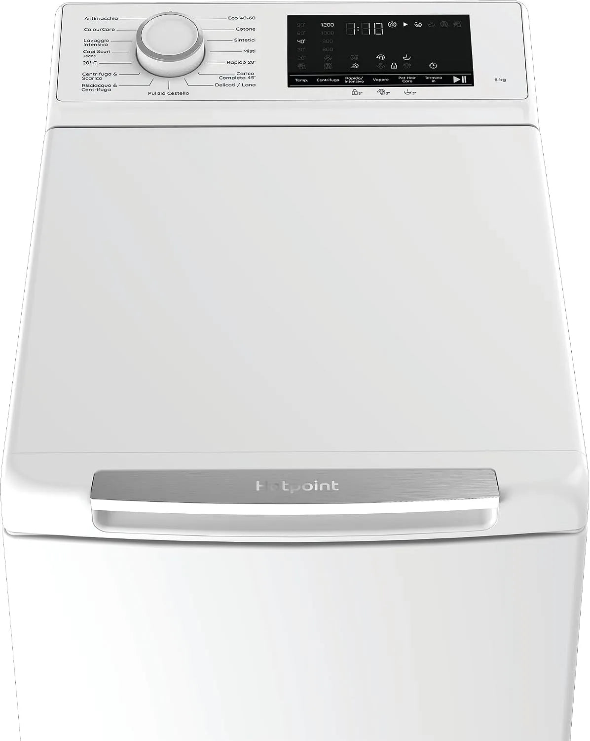 Lavatrice, 6 kg, Hotpoint Ariston HTLCARE 66W IT, Hotpoint Ariston HTLCARE 66W IT - Lavatrice 6 kg Carica dall'Alto