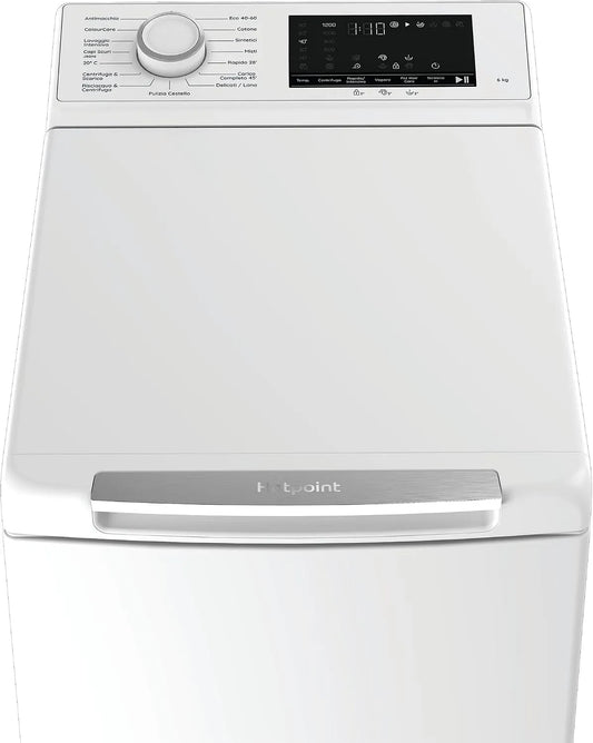 Lavatrice, 6 kg, Hotpoint Ariston HTLCARE 66W IT, Hotpoint Ariston HTLCARE 66W IT - Lavatrice 6 kg Carica dall'Alto