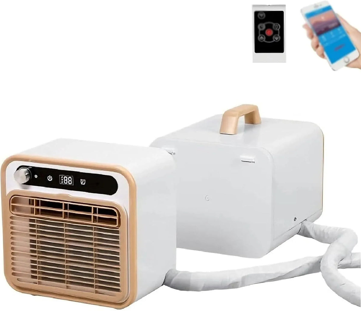 Condizionatore 1mConnectingPipe, portatile, touch, Condizionatore Portatile Smart Split per Campeggio con comandi Touch 1mConnectingPipe
