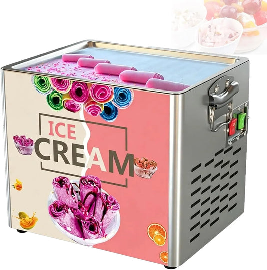 Congelatore, professionale, acciaio inox, freezer verticale, Macchina commerciale per gelato fritto in negozi, caffetterie, macchina per yogurt e