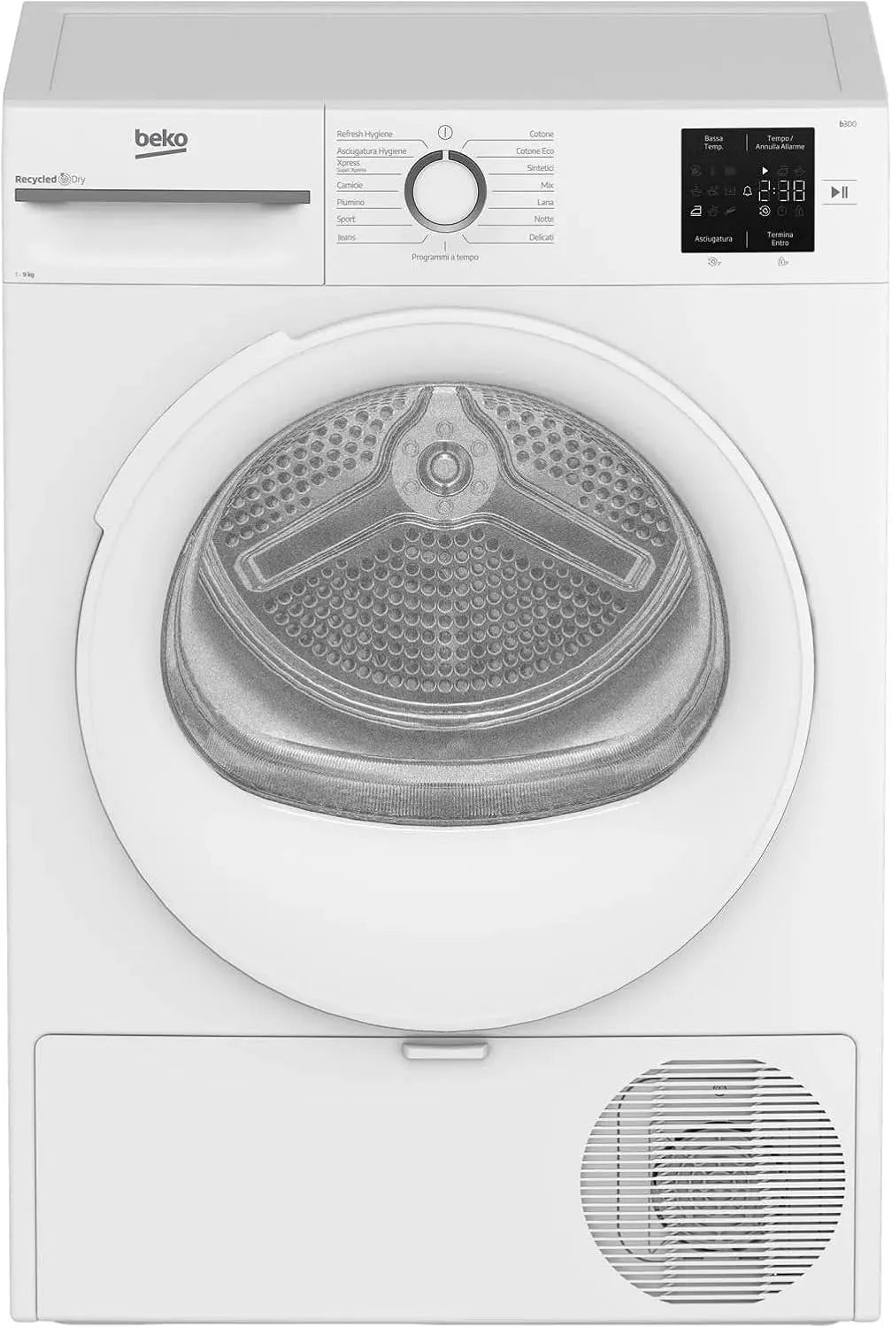 Asciugatrice BMT491WIIT, 9 kg, classe energetica E, libera installazione, Inverter, con pompa di calore