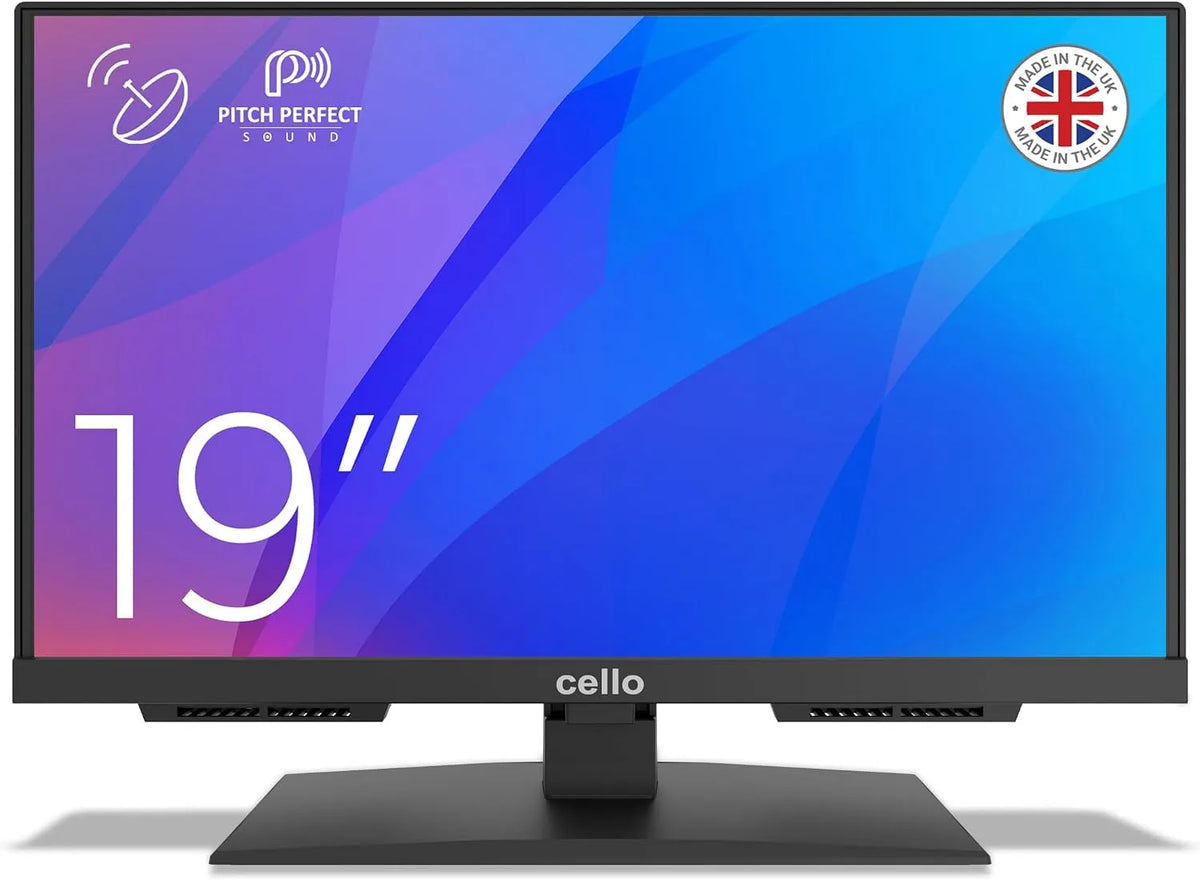 Smart TV, 19 pollici, 12 V, televisore, Cello C1924SH-12V, HDMI, USB, senza cornice, Full HD