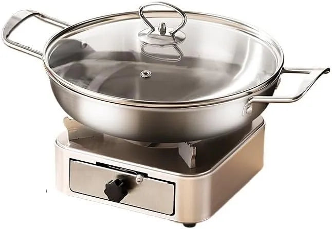 Prodotto Gold+Lid 4, scalda vivande Fornello ad Alcool Bruciatore a Spirito Leggero Portatile in Acciaio Inossidabile Struttura a cassetto di Design a