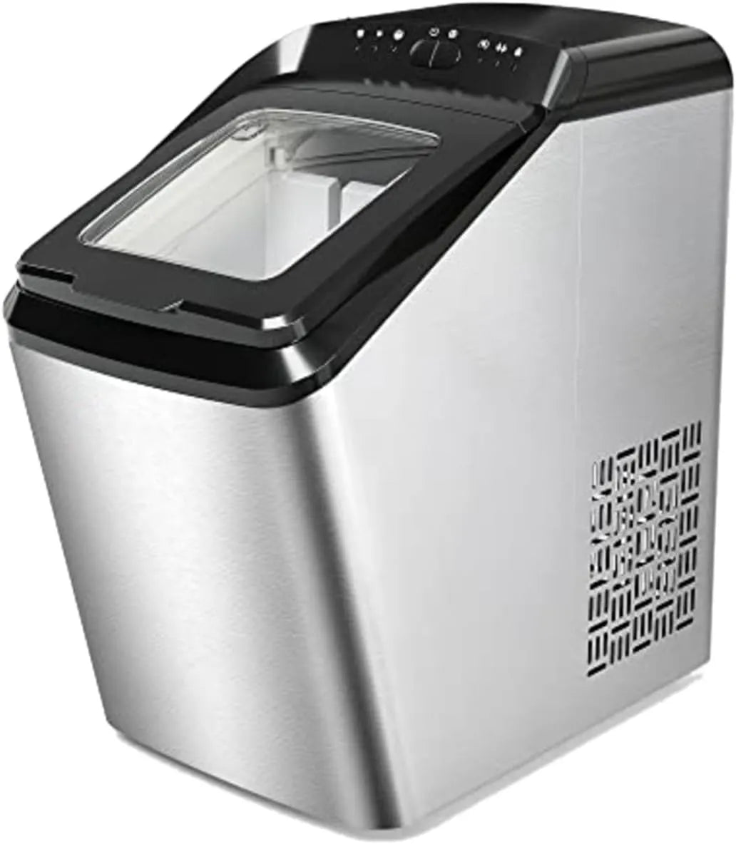 Prodotto 8 litri con paletta e cestello for il ghiaccio Fabbrica, Fabbricatore di ghiaccio Macchina for il ghiaccio da banco autopulente 9 cubetti di