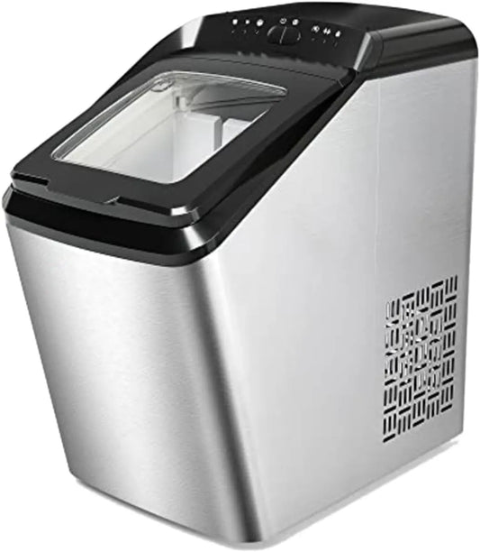 Prodotto 8 litri con paletta e cestello for il ghiaccio Fabbrica, Fabbricatore di ghiaccio Macchina for il ghiaccio da banco autopulente 9 cubetti di