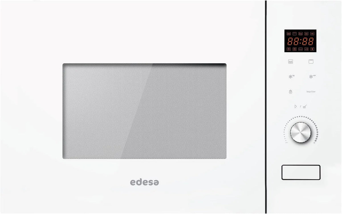 Forno a microonde, 20 L, 800/1000 W, EDESA EMW-2020-IG, grill, da incasso, acciaio inox, bianco