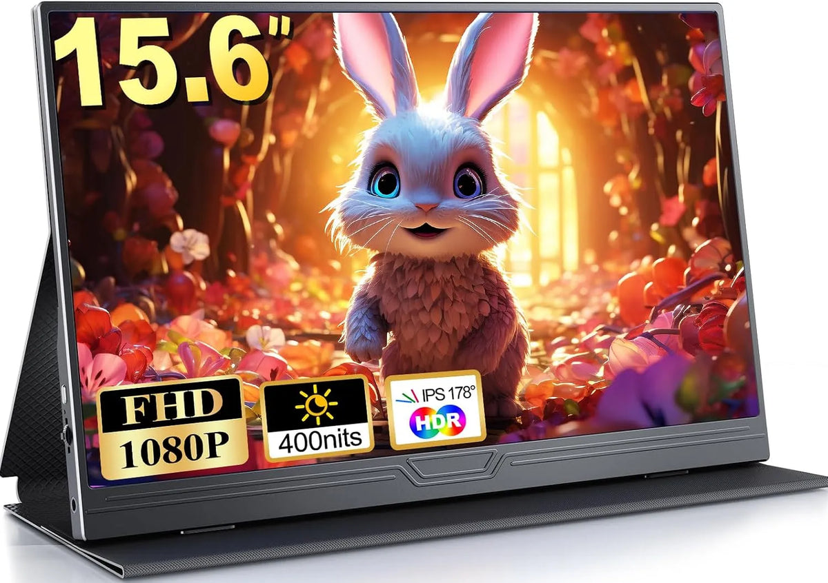Monitor 1080P, 15, 6 pollici, portatile, Full HD, Schermo Portatile 15