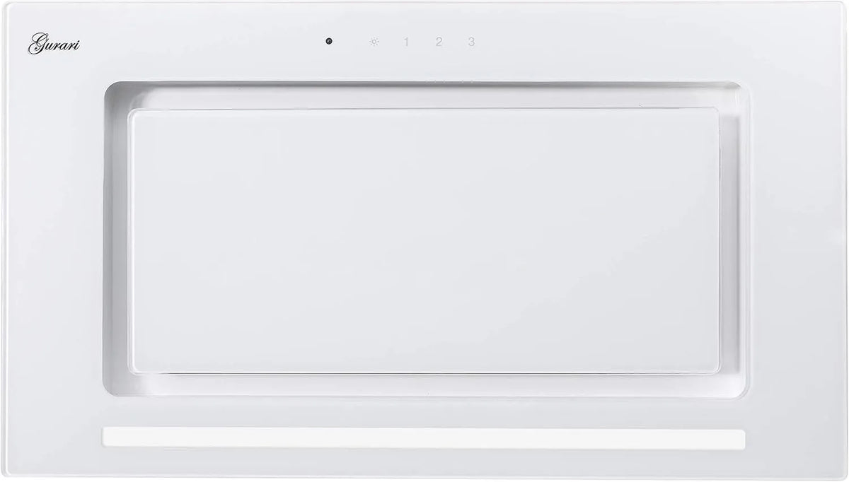 Cappa aspirante, 52 cm, 1000 m3/h, cappa da cucina, 3 velocità, da incasso, touch, bianco, LED Illuminazione, TouchControl, Gurari GCH 217 Cappa