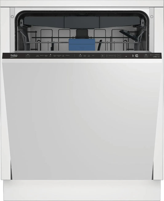 Beko BDIN38440 Lavastoviglie, 60 cm, incasso totale, per 14 soffitti su misura, asciugatura SteamGloss, 3 lavelli, 5 temperature, completamente
