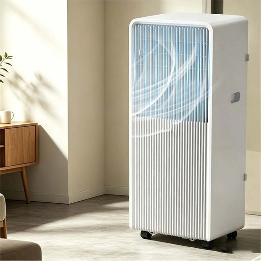 Condizionatore, portatile, ruote di trasporto, Inverter, Filtro Antipolvere e Ruote 360 per Casa, Pannello Smart, Q3, Raffreddamento, Riscaldamento