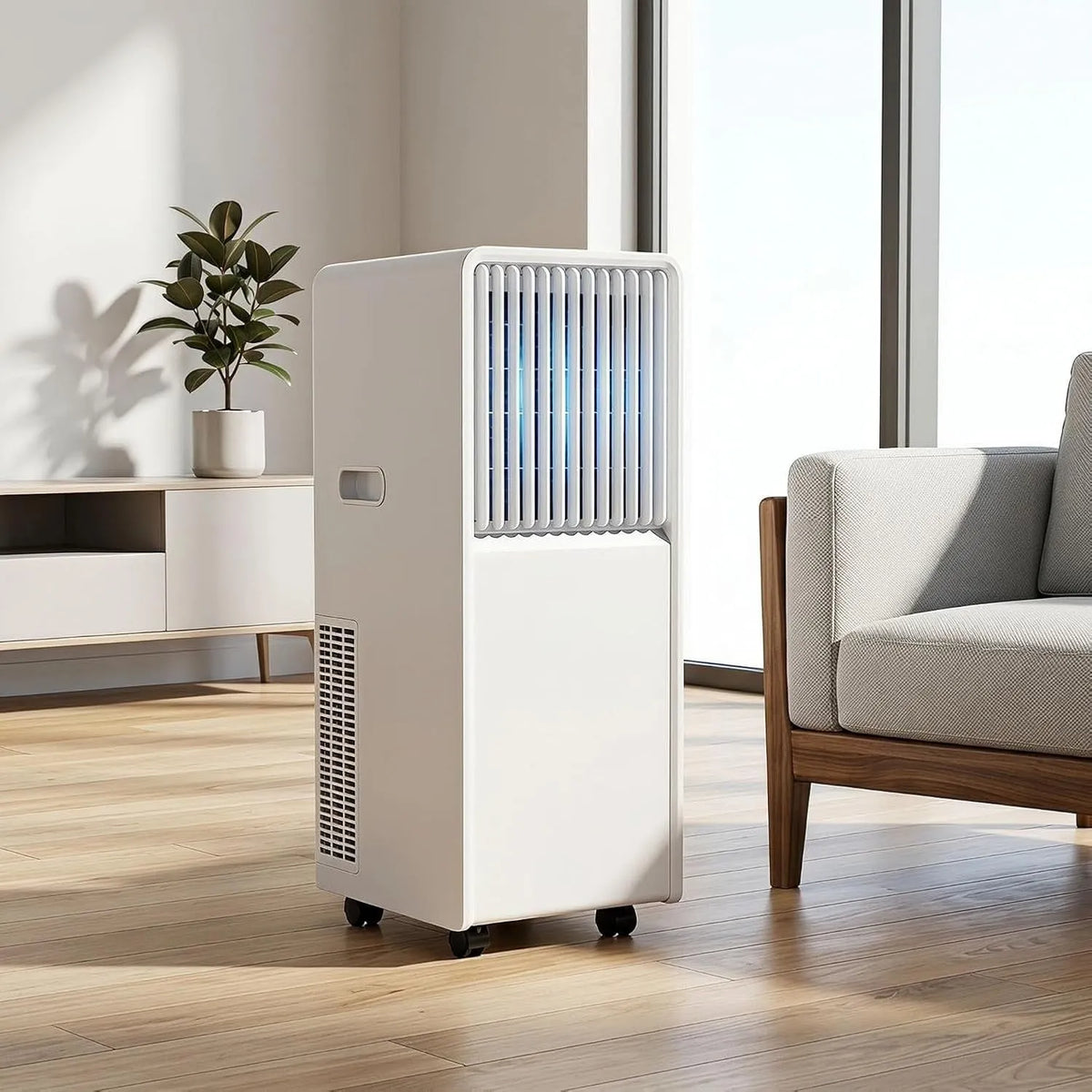 Condizionatore, portatile, oscillazione, 14000 BTU, Condizionatore Smart per Raffreddamento Rapido e Deumidificazione