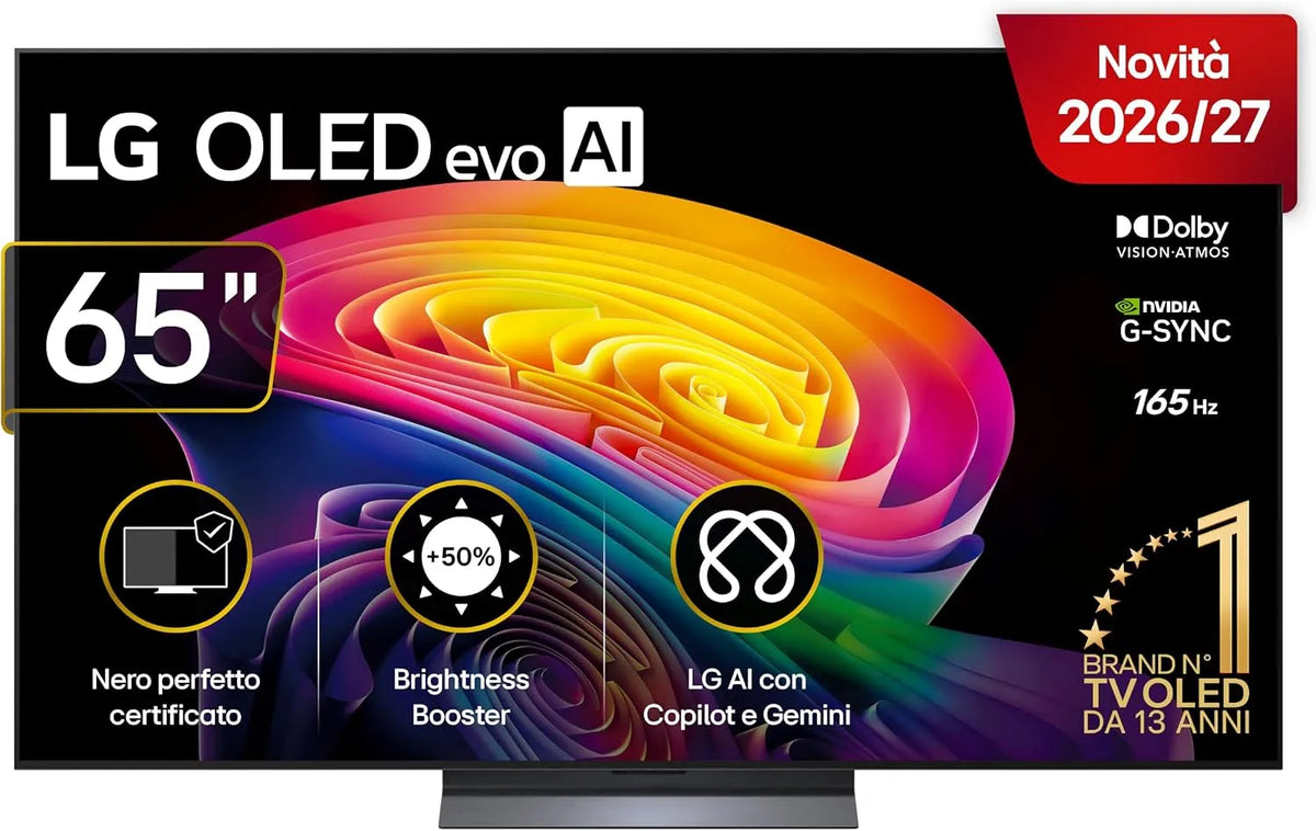 LG OLED65C64LA Smart TV, 65 pollici, televisore, 4K UHD, Serie C6 2026 Smart TV 4K - OLED65C64LA