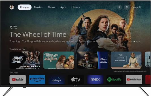 Google QT50UGF9A Smart TV, 50 pollici, televisore, 4K UHD, Wi-Fi, DVB-T2, TV LED 50' QT50UGF9A ULTRA HD 4K SMART GOOGLE TV WIFI DVB-T2