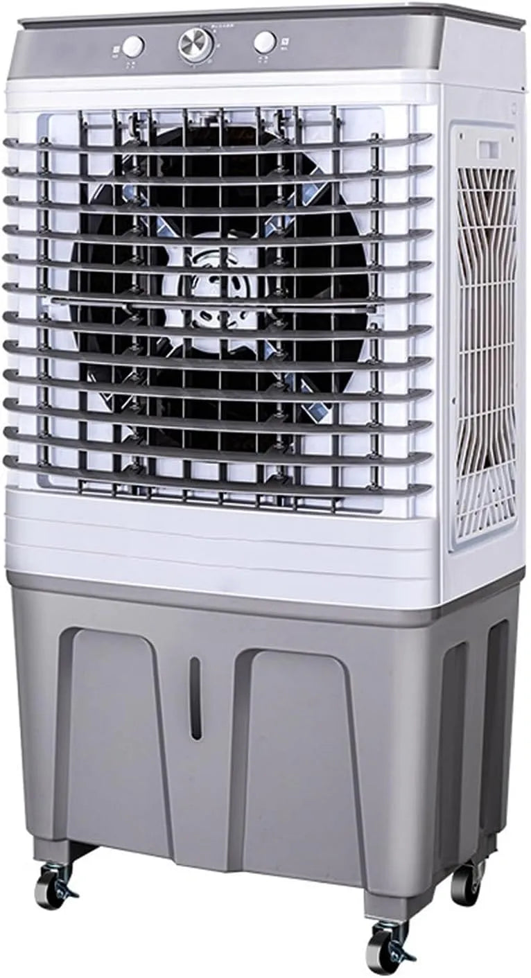 Raffrescatore evaporativo, 60 L, 200 W, industriale, oscillazione, ampio serbatoio, Raffreddatore d'Aria Evaporativo 4 in 1, Ventola per, per Patio
