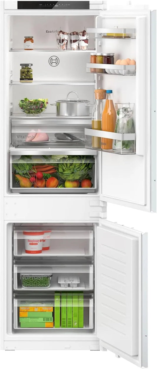 Bosch Serie 4 KIN862SE0 Frigorifero combinato, 177, 2 x 54, 1 cm, classe energetica E, da incasso, frigo con congelatore