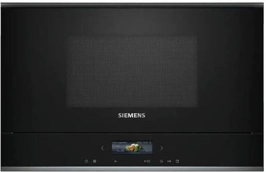 Siemens iQ700 BE732L1B1 Forno a microonde, grill, da incasso, Inverter, nero, cookControl10, programmi automatici, humidClean Plus, pulizia degli