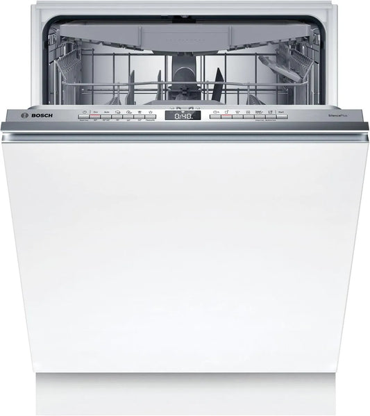 Bosch serie 4 SMH4ECX28E Lavastoviglie, 60 cm, incasso totale, SpeedPerfect+, cassetto portaposate, lavastoviglie Made in Germany, cerniera Vario