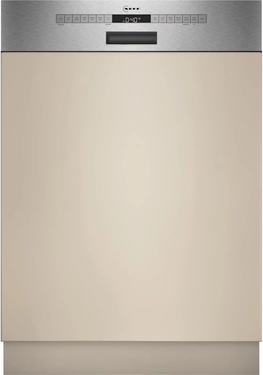 NEFF S145EAS16E Lavastoviglie, 60 cm, forte pulizia con Chef 70oC, N 50, lavabile in lavastoviglie, Made in Germany, cestino per posate, Open Dry