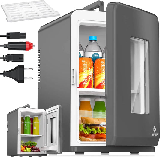 Frigorifero V, 12, 15 L, 240 V, portatile, KESSER® Mini frigorifero 2 in 1, 15 litri, funzione di raffreddamento e riscaldamento, contenitore termico