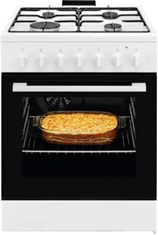 Forno elettrico LKK620010W, 60x60 cm, 4 fuochi, bianco, LKK620010W - Cucina a gas, con forno elettrico